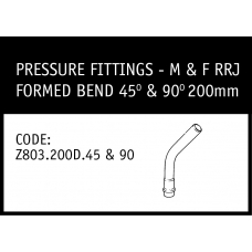 Marley M&F RRJ Formed Bend 45° & 90° 200mm - Z803.200D.45&90